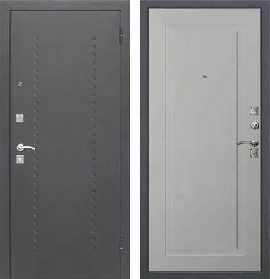 Входная дверь Дверь Цитадель Dominanta Муар Ясень серый эмаль 