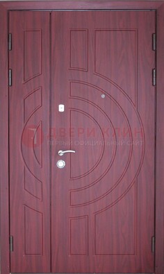 Тамбурная красная железная дверь с виноритом ДВТ-3
